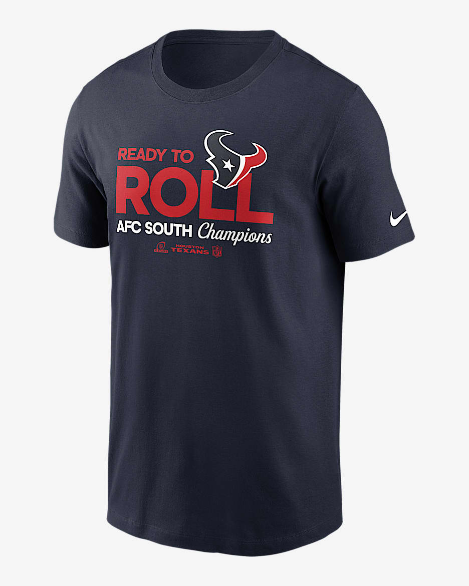 Houston Texans 2024 AFC South Champions Trophy Collection Men s Nike NFL T Shirt. Nike